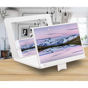 

12in 3D Screen Amplifier Mobile Phone Screen Video Magnifier with Mirror H-best