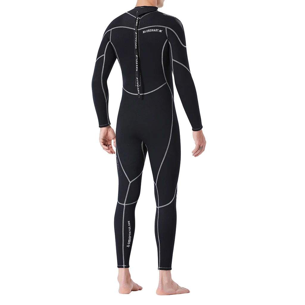 3 Mm Male Diving Wetsuit One-Piece Diving Suit Jumpsuit Rash Guard Scuba Diving Wetsuit for Water Sports 