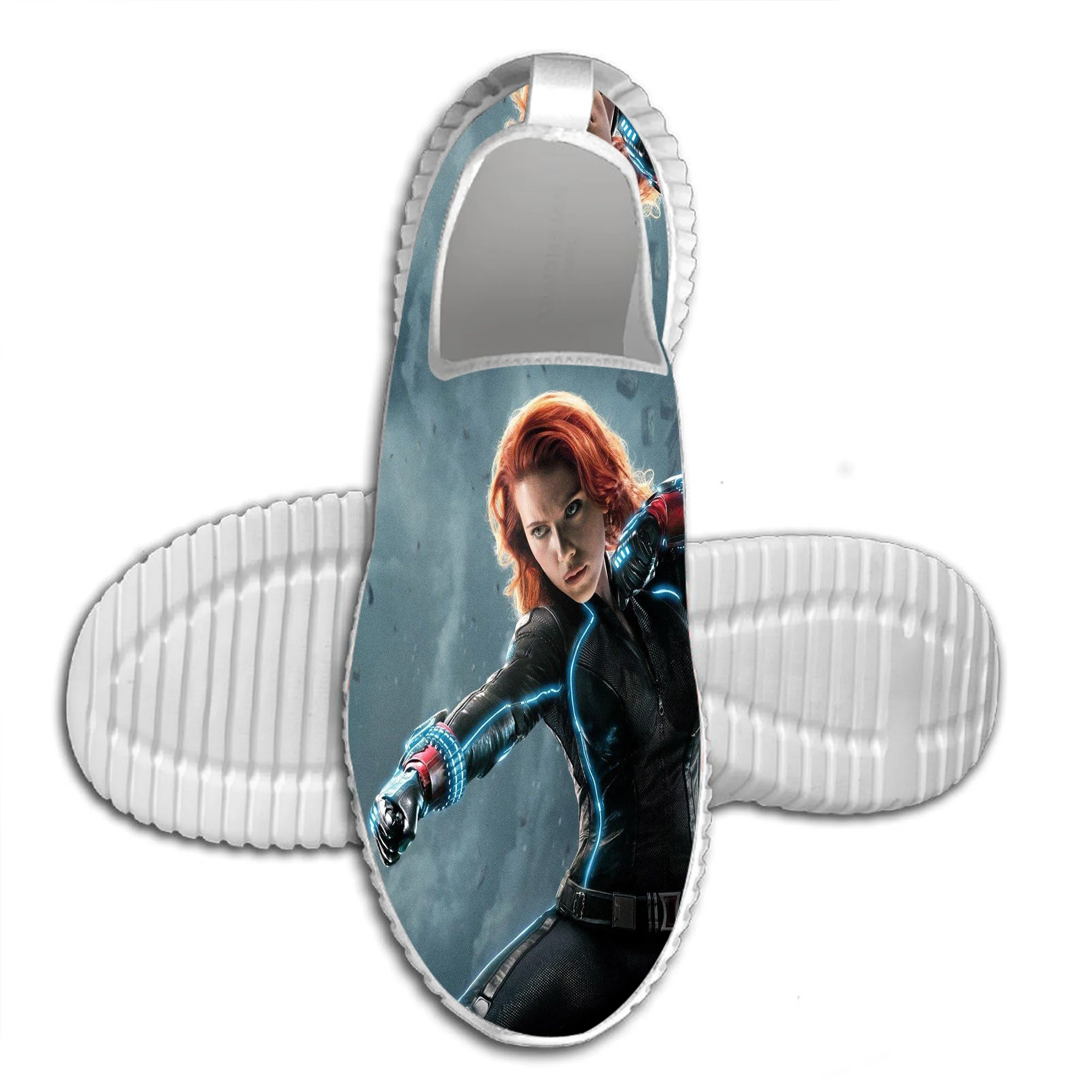 black widow4 Г., лидер продаж, летняя дышащая прогулочная обувь черного цвета с 3D-принтом Удобная Повседневная легкая обувь - Цвет: black widow4