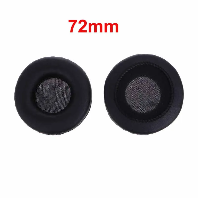 72mm Black Амбушюры Пена Губка наушники защитная крышка 68 мм 72 мм амбушюры Замена для Audio-Technica SJ1 SJ11 SJ33 - Цвет: 72mm Black