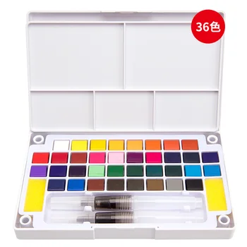 SeamiArt 12/18/24/36 Acquerello trasparente a colori per bambini Pittura Disegno Forniture per pittura ad acquerello solido 1