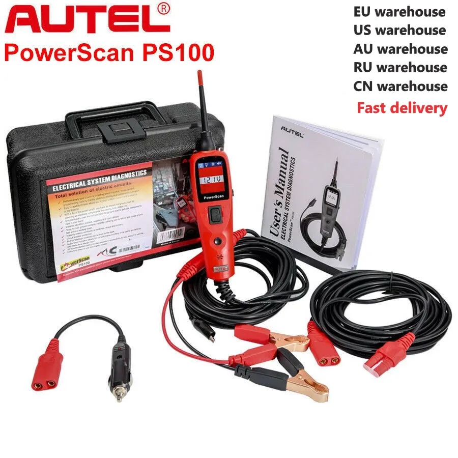 Autel PowerScan PS100 Автоматическая электрическая цепь тестер AVOmeter система