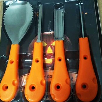 

New 4Pcs/Set Pumpkin Carving Kit Lantern Carving Tools Cutting Carving Tools for Halloween Pumpkin Fruit