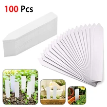 

100 Pcs Horticultural Label Insertion Board Plastic 10cm x 2cm Greenhouse Flowerpot Sorting Tools Gardening Supplies