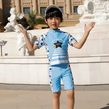 Купальные плавки для мальчиков, костюм для маленьких детей, Быстросохнущий весенний купальный костюм, предотвращающий нагревание детей