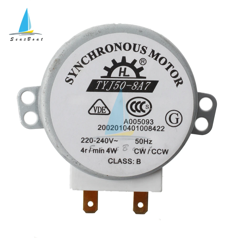 AC Motor Microwave Turntable 220-240V 4W 4/5/6RPM 50/60Hz CW/CCW TYJ50-8A7 49TYZ-A2