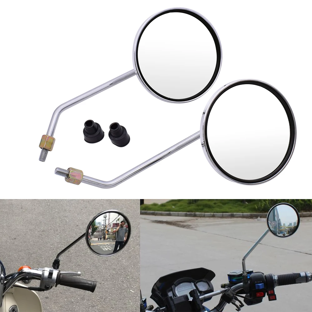 Круглое зеркало заднего вида для мотоцикла Honda CBR1000RR CBF1000 CBF600 CB650F VT1100 GROM