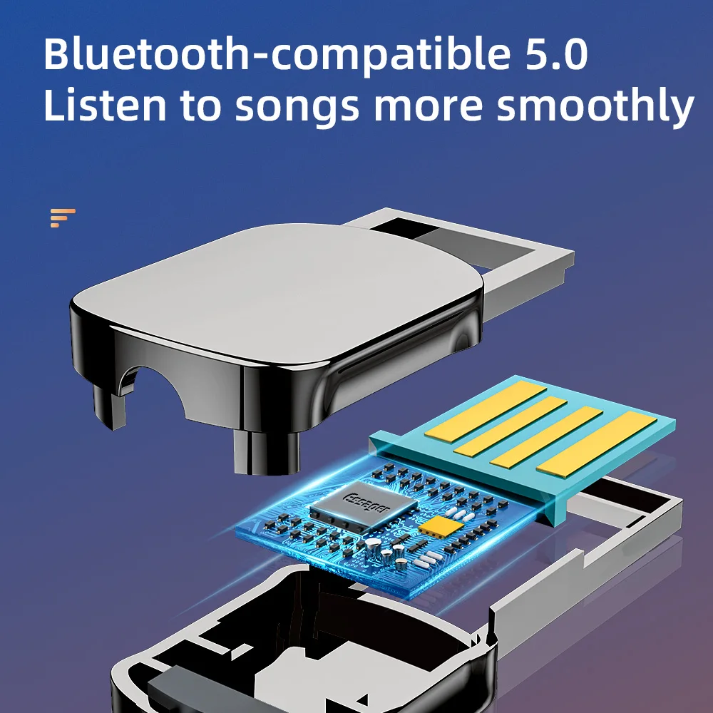 Bluetooth Aux Adapter Dongle USB To 3.5mm Jack Car Audio Aux Bluetooth 5.0 Handsfree Kit For Car Receiver BT transmitter bluetooth aux adaptor