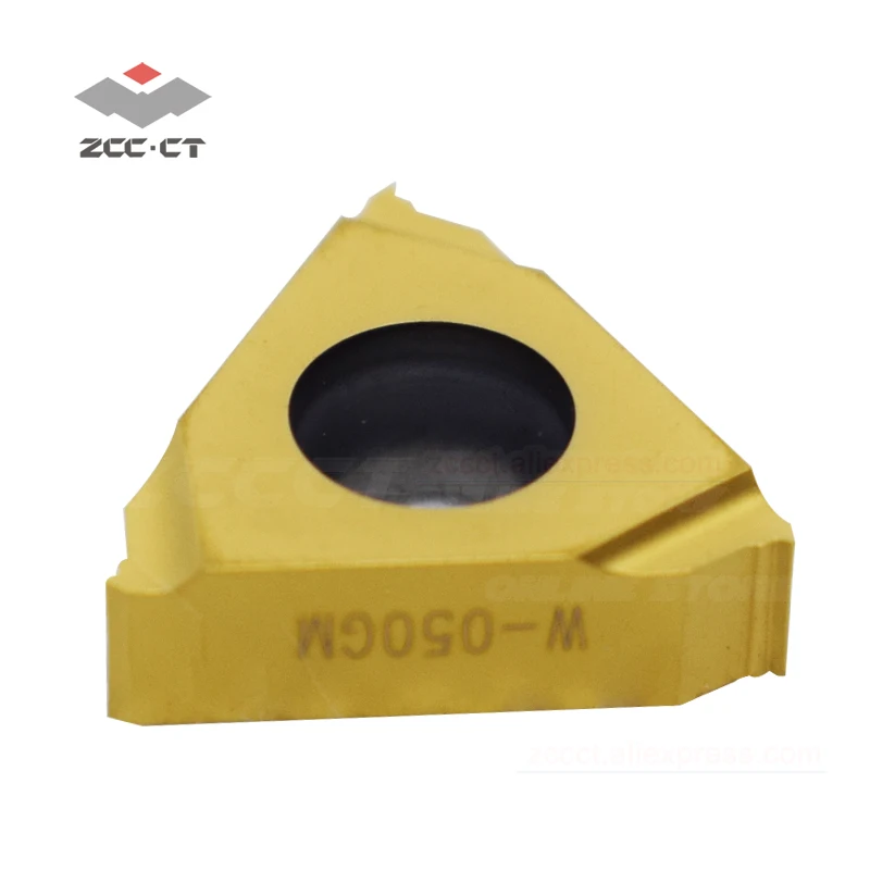 10 шт. ZCC резьба 0 5 Шаг RT16.01W-0.50GM YBG201 zcc-ct токарный инструмент Резьбовая вставка