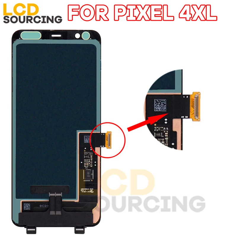 AMOLED 5," для Google Pixel 4 ЖК-дисплей кодирующий преобразователь сенсорного экрана в сборе 6,3" для Google Pixel 4XL ЖК-замена