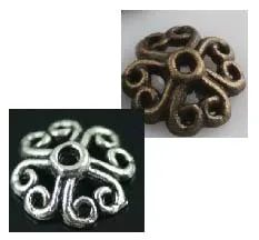 OMH wholesale 50pcs Bronze Tone Flower Bead Caps Finding 8mm U Choose Color ZL241 | Украшения и аксессуары