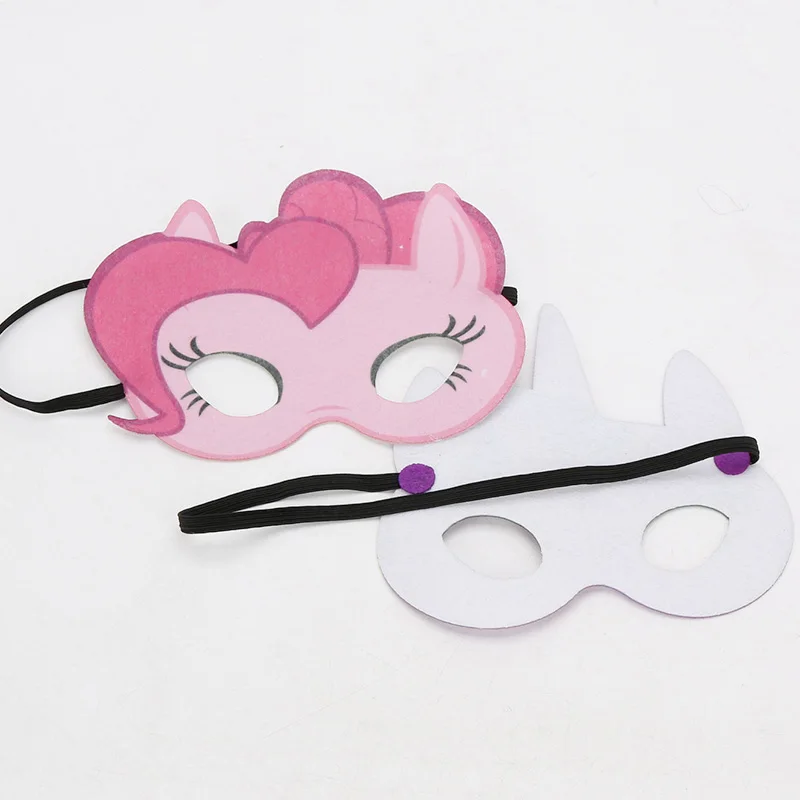 My little pony Masks Cosplay Eye Mask Princess Pinkie Pie Twilight Sparkle Rainbow  Dash Costumes kids Cloth Masks Halloween Toy