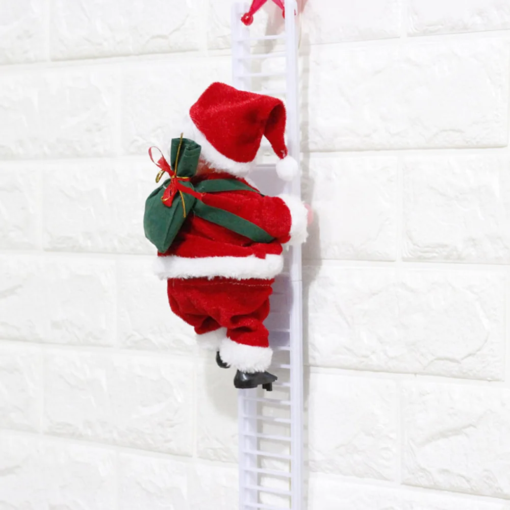 Electric Toys Santa Claus Climbs Stairs Toys Climbing Ladder Santa Claus Designs Christmas Figurine Ornament Decoration 1 Electric Toys Santa Claus Climbs Stairs Toys Climbing Ladder Santa Claus Designs Christmas Figurine Ornament Decoration 5