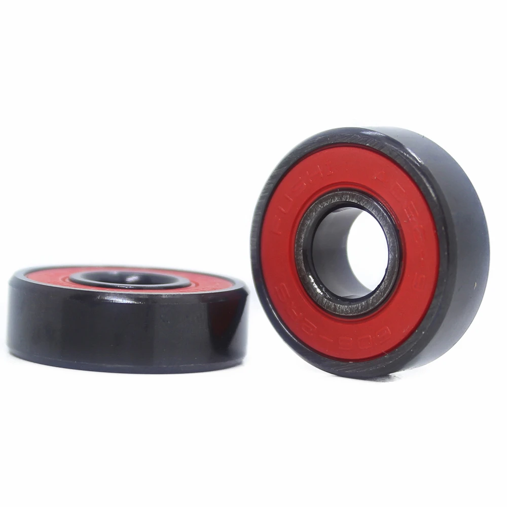 16Pcs ABEC9 608 2RS Inline Roller Skate Wheel Bearing 608 RS Anti Rust Skateboard Ball Bearings 608RS Red Sealed 8x22x7 mm Shaft