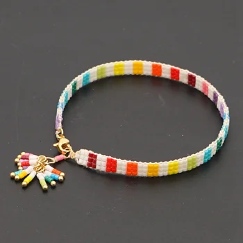 

Go2boho Rainbow Bead Charm Bracelet For Girl Jewelry Handmade Japanese Beads Pulsera Bohemain Color Jewellery Miyuki Bracelets
