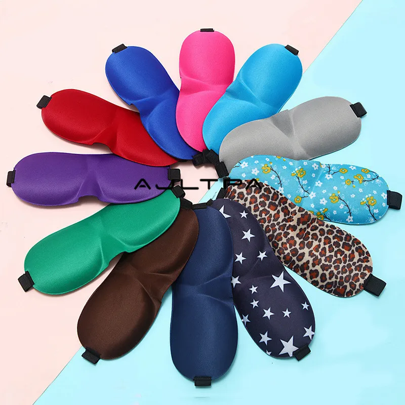 300Pcs 3D Sleeping Eye Mask Natural Eyeshade Cover Shade Eye Patch Women Men Relax Soft Portable Blindfold Travel Eyepatch