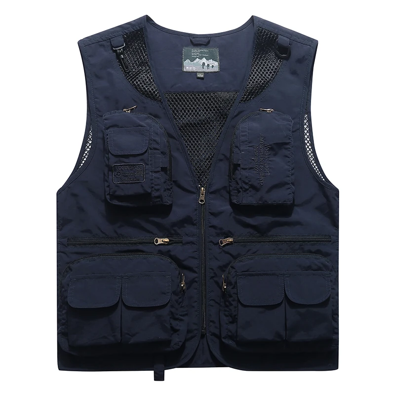 Жилетка мужская с V образным вырезом Повседневная тонкая сетчатая дышащая