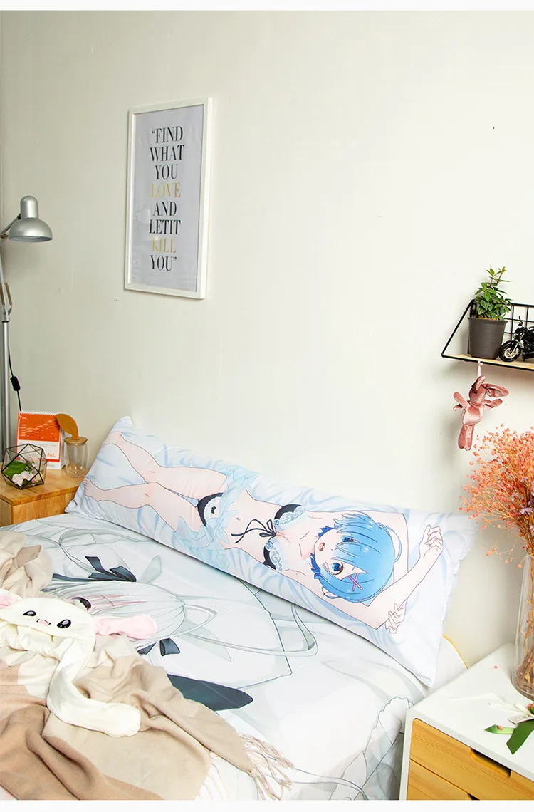 Креативная мягкая анимационная Подушка Ram DATE A LIVE Tokisaki Kurumi длинная подушка мультяшная подушка для сиденья наволочка Спящая кукла Новинка