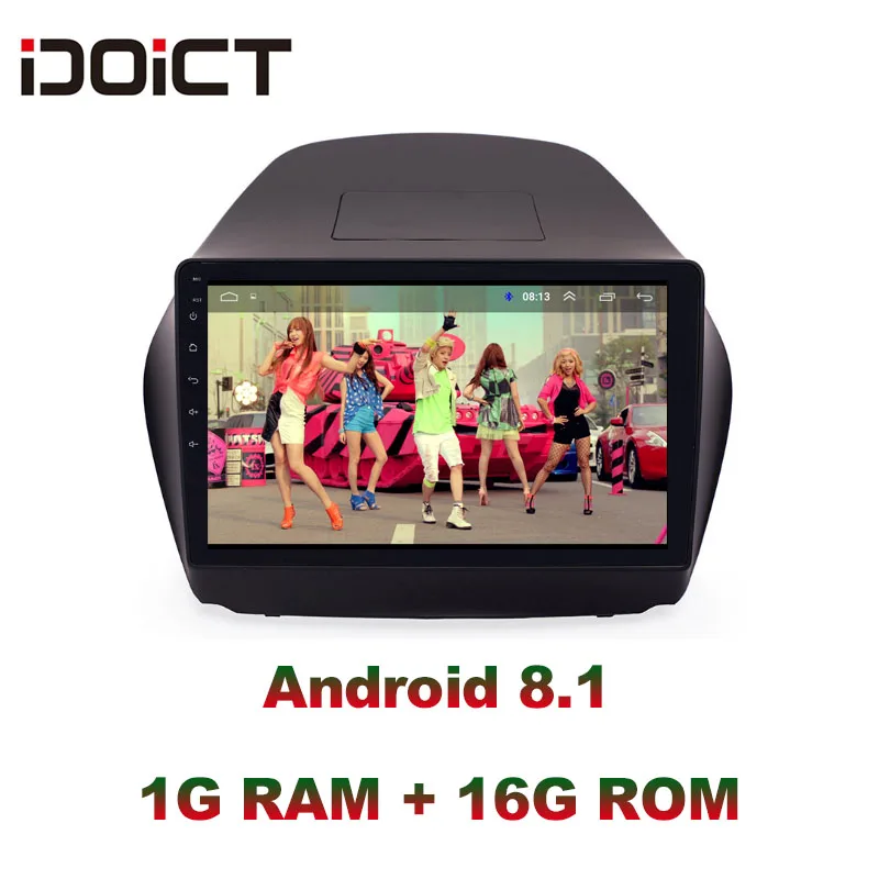 Автомобильный DVD-плеер IDOICT Android 9 1 GPS-навигация мультимедиа для Hyundai ix35 Radio 2013-2017