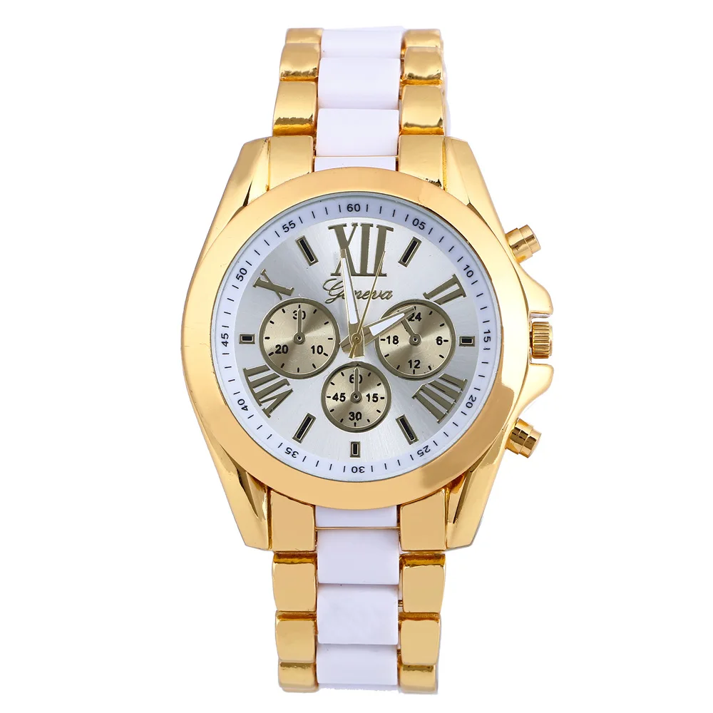 Luxury Brand Watch hodinky Gold Fashion Men Women Full Stainless Steel Quartz Watch Gift Saats Ceasuri Black Relogio Feminino