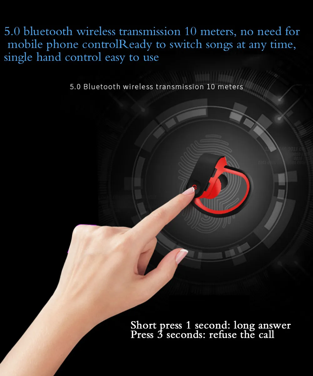 JY 002 TWS Wireless Bluetooth Earphone 5 0 Stereo Sports Gaming With Mic Earbud Headset for iPhone Xiaomi Samsun