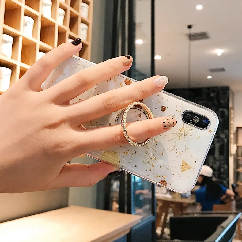 Имидо роскошный золотой фольги чехол для iPhone 11 Pro Max iPhone 8/7 plus/6 S plus Мягкий Чехол женский X R/x s/aррle iрhone чехол