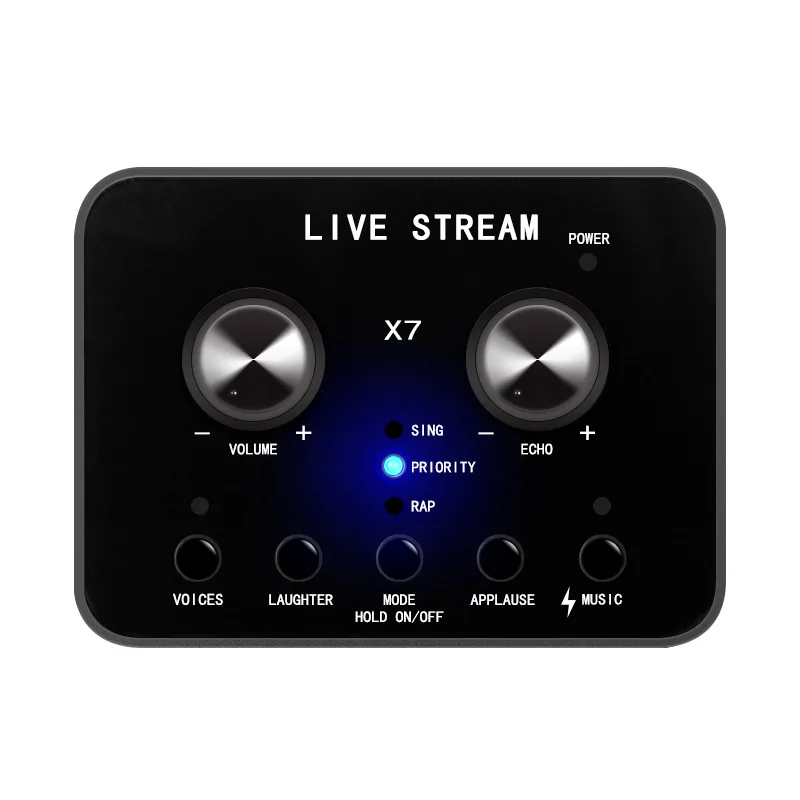 

Audio External USB Sound Card Headset Microphone Webcast Streamer Sound Card for Twitch Live Show Broadcast Phone Computer PC