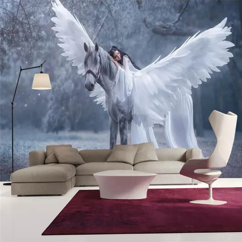 Diantu скандинавский сон лес Пегас красивый фон стены производители оптом обои фрески на заказ фото стены
