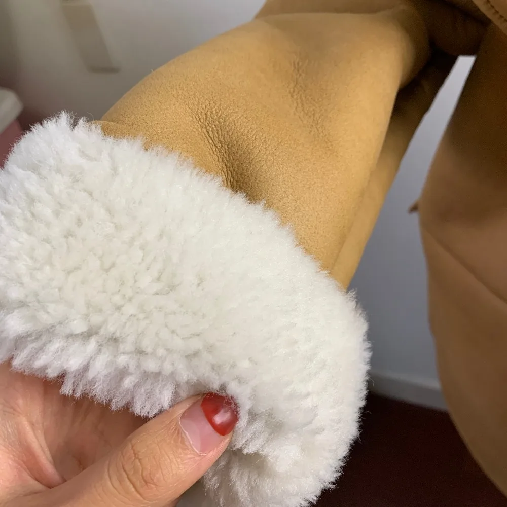 SQXR FUR lady leather jacket women shearling leather jacket high quality women fur coat double-faced fur jacket