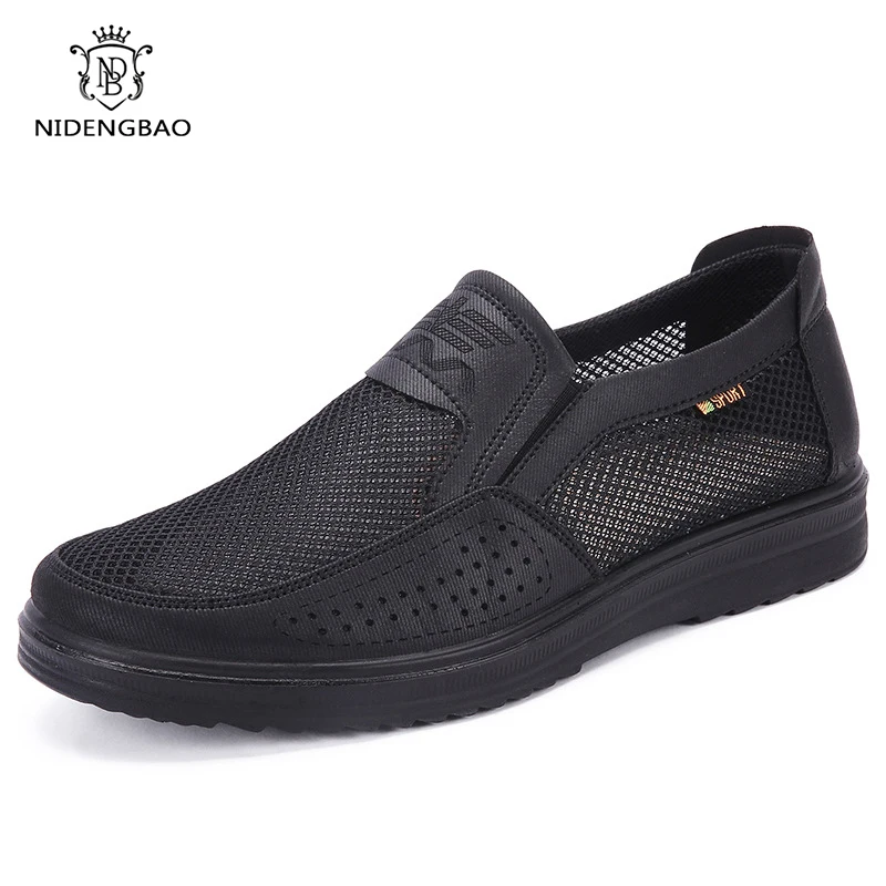 Casual Shoes and Sneakers Men Summer Style Mesh Flats Loafers Big Size