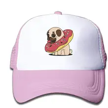 HHNYL сетчатая Кепка пончик Мопс Дальнобойщик шляпы бейсболки регулируемые для детей малышей