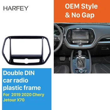 

Harfey 2Din car radio Fascia 10.1'' Trim For Chery Jetour X70 2019 2020 Fascia Black Dash Mount Kit Radio Installation Panel