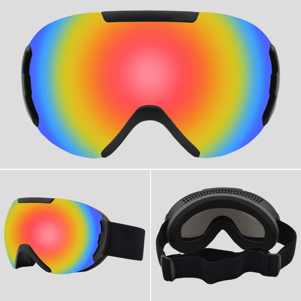 Лыжные очки UV400 защита сноуборд очки Анти-туман большой Лыжная маска очки снег снегоход Мужчины Женщины Катание на лыжах Спорт на открытом воздухе