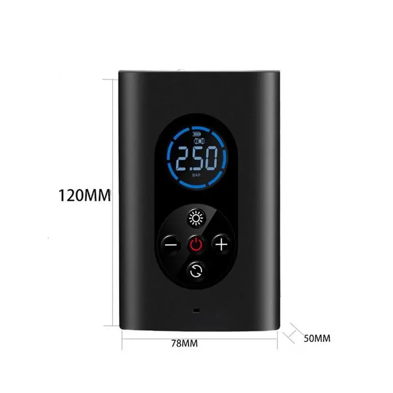 Portable Car Air Compressor Electric Cordless Tire 150 Inflator Air Digital Rechargeable Auto Balls For Car Motorcycle PSI L9V3