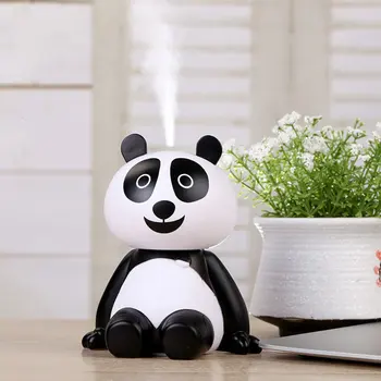 

Cute Panda Cool Mist Air Humidifiers Portable Mute Aroma Essential Oil Diffuser Usb Aromatherapy Atomizer For Bedroom