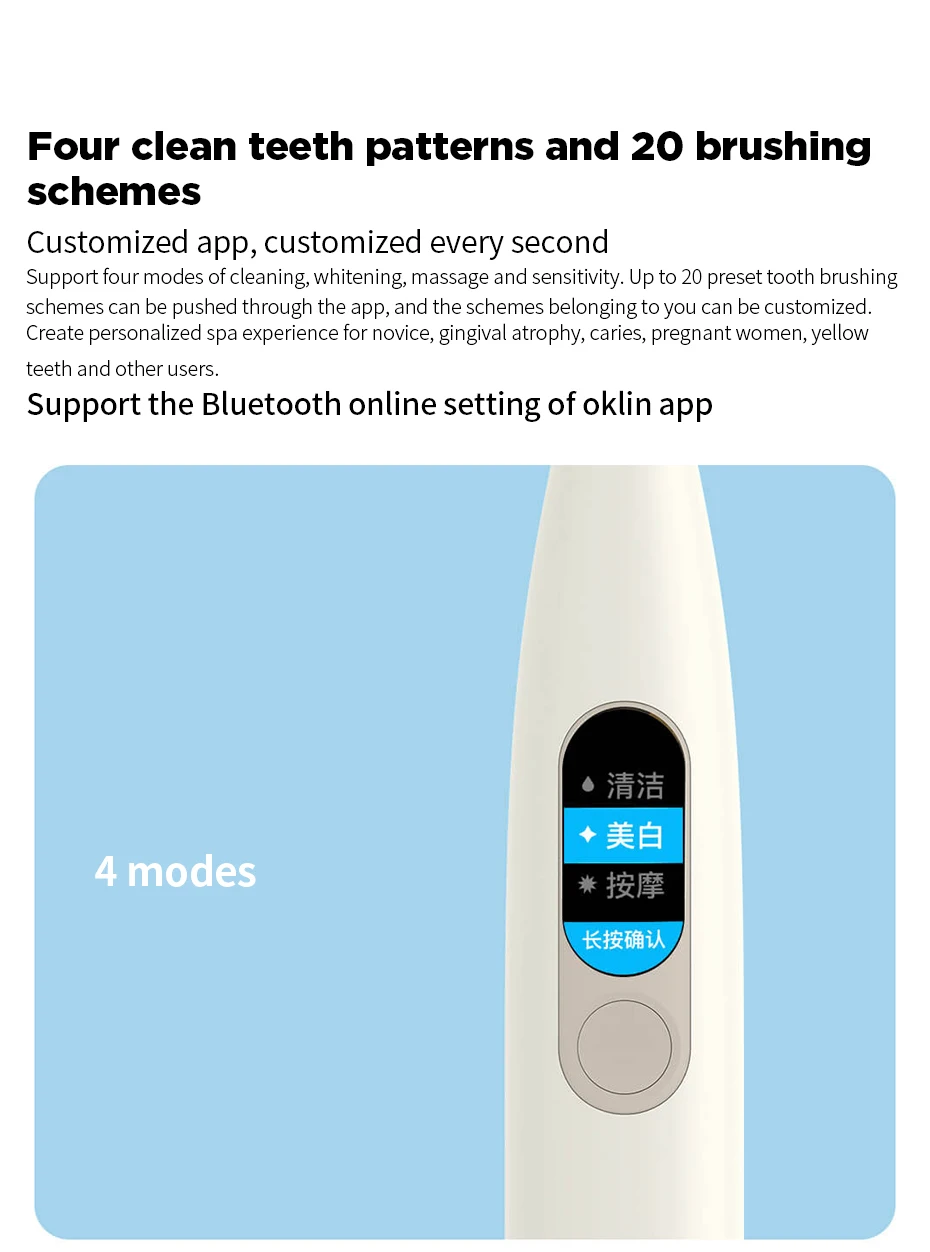 Оригинальная Xiaomi Oclean X sonic электрическая зубная щетка для взрослых Водонепроницаемая ультра звуковая Автоматическая быстрая зарядка зубная щетка mijia