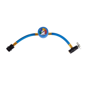 

R134A Refrigerant Recharge Hose Car Air Conditioning Pressure Gauge
