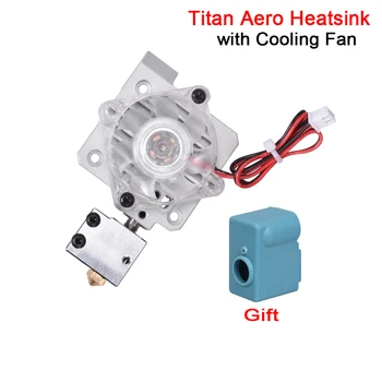 

High Quality Titan Aero Heatsink Extruder 1.75mm Aluminum Upgrade 12V/24V Fan for V6 Hotend Reprap 3D Printer Parts