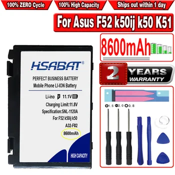 

HSABAT 8600mAh A32-F82 Battery for Asus a32-f82 a32-f52 a32 f82 F52 k50ij k50 K51 k50ab k40in k50id k50ij K40 k50in k60 k61 k70