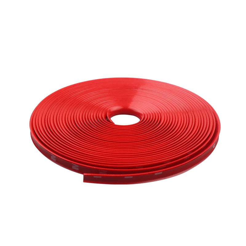 8 м/рулон автомобиля Стайлинг колеса диски протектор Декор полоса резиновая отливка отделка IPA Rimblades автомобиля Цвет шины защитная линия - Цвет: Красный