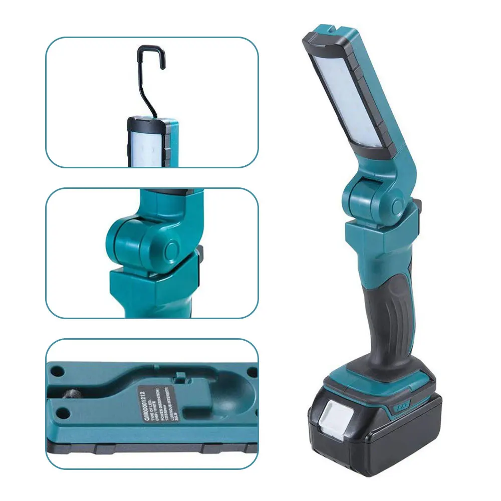 Dml801 240/120 Lumens 18v Rechargeable Led Cordless Flashlight Lighting Waterproof And Dustproof Hook Type Led Flashlight