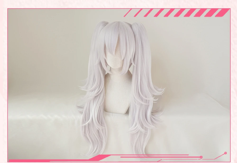 Anihut Laffey косплей парик игра Azur Лейн женский термостойкий синтетический светильник фиолетовый Laffey Косплей