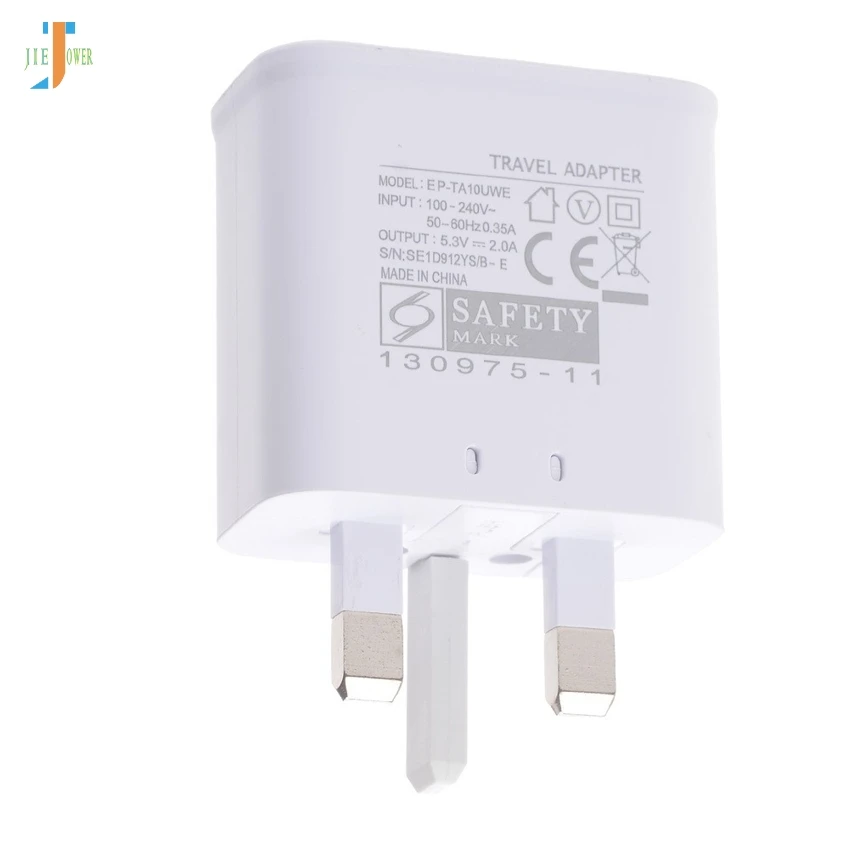 100 шт/лот зарядное устройство адаптер UK Plug 5V 2A AC Быстрая зарядка один usb-порт смартфон настенное зарядное устройство для samsung Galaxy NOTE4 S8