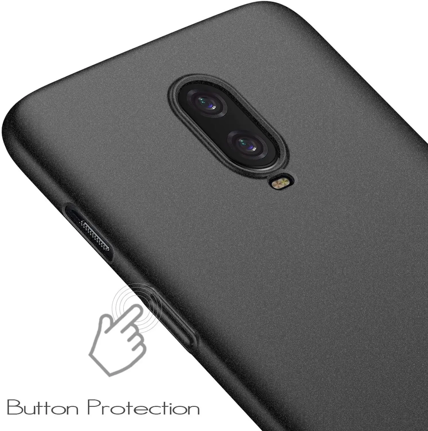 Custodia Per Pc Per Oneplus 6T Custodia Rigida Per Pc Nera Opaca Per Oneplus 6T Custodia Per Telefono Ultra Sottile In Materiale Premium Shock Super L