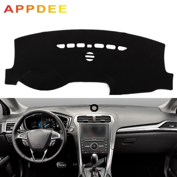 

APPDEE Car Auto Inner Dashboard Cover Dash Mat Cape Carpet 2 Layers For Ford Fusion / Mondeo 2013 2014 2015 2016 2017 2018 2019
