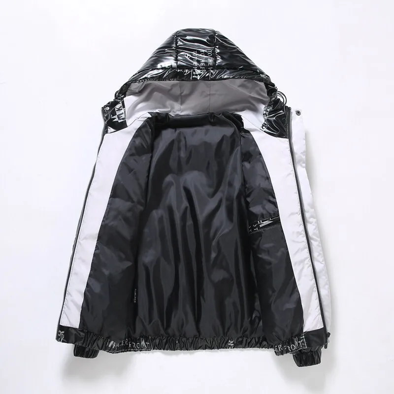 Winter Jacket Men Parkas Thicken Warm Coat Mens Stand Collar Jackets Solid Color Parka Coat Women Fashion New Streetwear