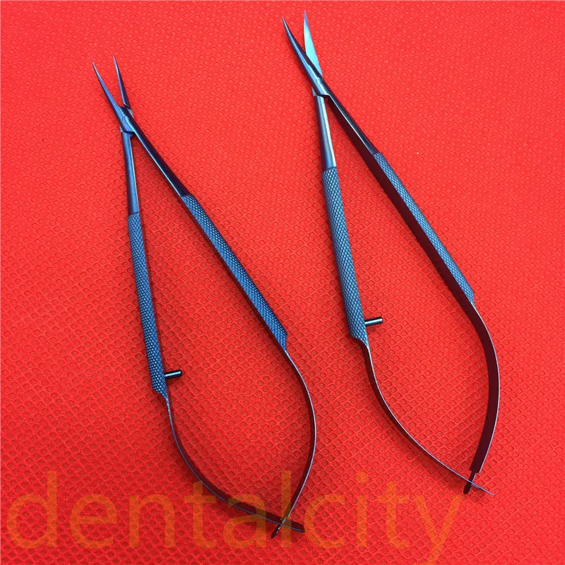Cornea Scissors Ophthalmic Calipers Capsulorhexis Forceps Ophthalmic Detection Strips Ophthalmic Detection Strip Ophthalmic Tool Plastic Surgery Tool Surgical Instruments Titanium Tlloy Surgical Instruments Ophthalmic Microsurgical Dental Instruments Needle Holders + 11.5cm Scissors +Tweezers