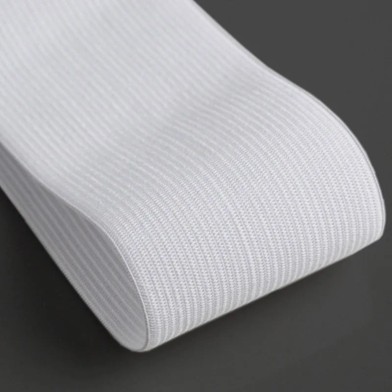 White 42 м 20-50 мм эластичная вязаная лента нейлон DIY вязаная эластичная лента стрейч пояс для одежды отделка Швейные изделия Аксессуары - Цвет: White