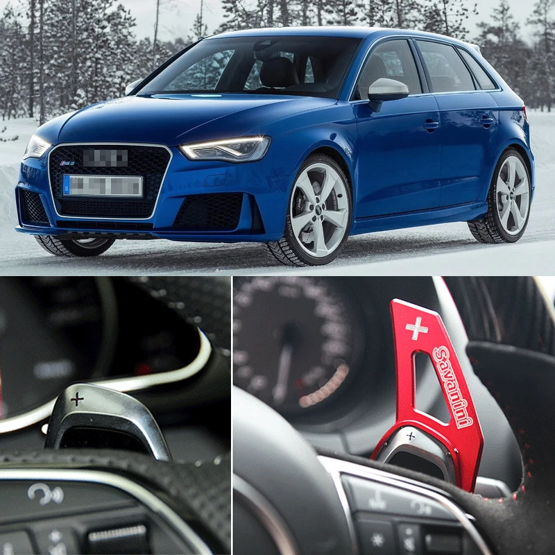 Алюминиевый Рычаг переключения передач на руль 2 шт. удлинитель для Audi RS3 2015-2016
