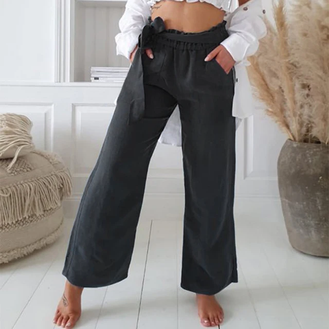 High Waist Ruflle Women Pants|Pants 